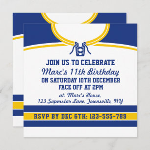 Hockey Jersey Themed Party Invites Template