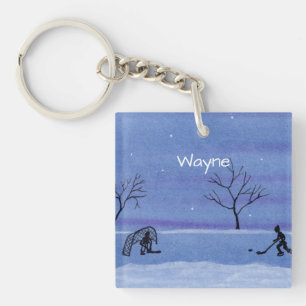 Hockey Keychain