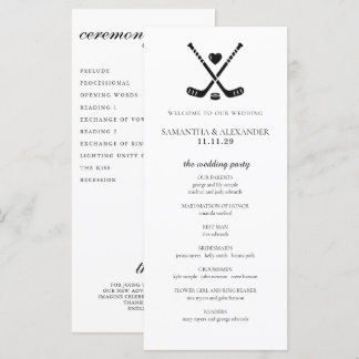 Hockey Love Ceremony Program