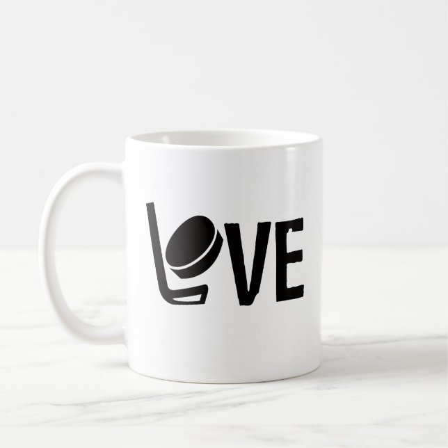 Hockey Love Coffee Mug (Left)