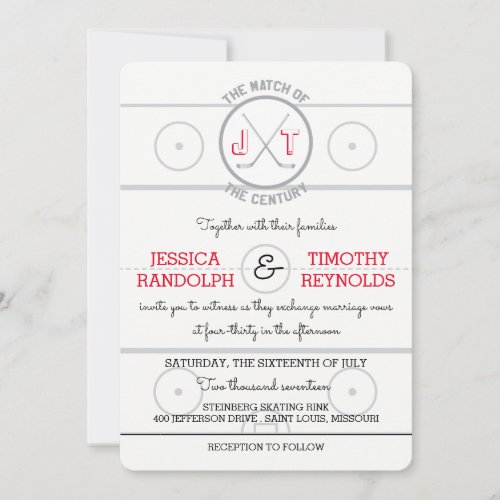 Hockey Love Wedding Invitations