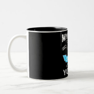 Hockey Lover   My Goal Is To Deny Yours Two-Tone Coffee Mug