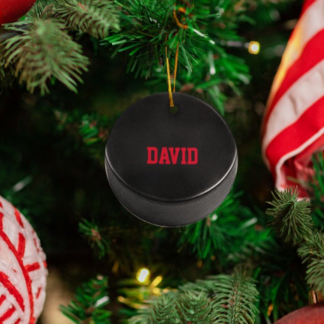 Hockey Lover Personalized Ornament (Creator Uploaded)