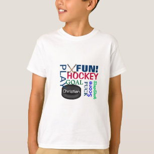 Hockey LOVER'S GIFT Tshirt Worded Kids SHIRT