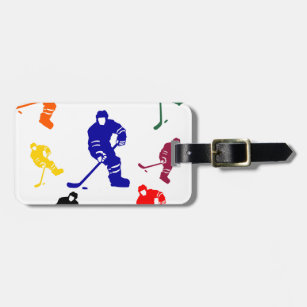 Personalized Hockey Theme Luggage Tags – The Photo Gift