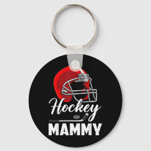 Hockey Mammy Hockey Player Family Matching Keychain