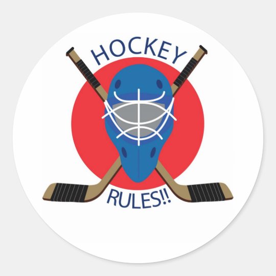 Hockey Mask Classic Round Sticker