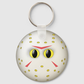 Hockey Mask Face Keychain