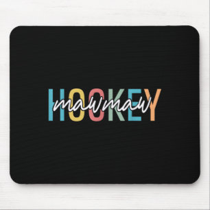Hockey Mawmaw Retro Vintage Hockey Player Lover Mouse Pad