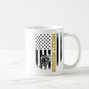 Hockey Meemaw American Flag Hockey Player Coffee Mug