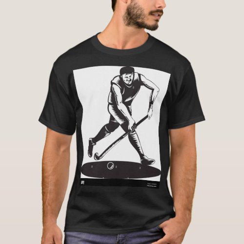 Hockey men tatttoo design t_shirt