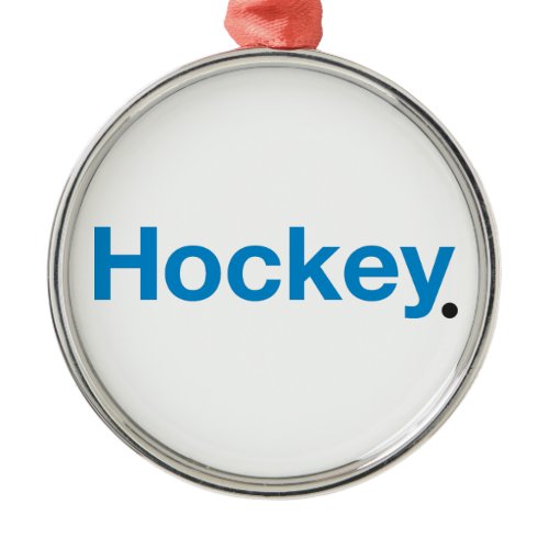 Hockey Metal Ornament