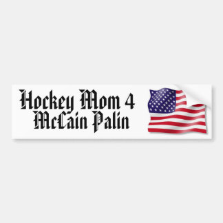 Hockey Mom 4 McCain Palin Bumper Sticker