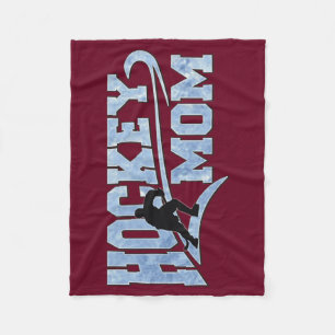 Hockey Mom Athletic Tail Fleece Blanket