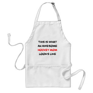 hockey mom, awesome adult apron