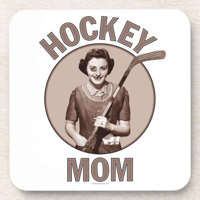 Hockey Mom Beverage Coaster (Front)