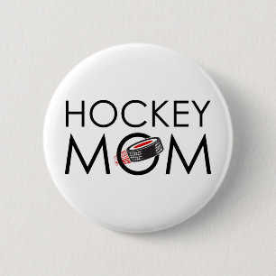 Hockey Mom Button