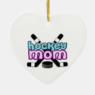 Hockey Mom Ceramic Ornament