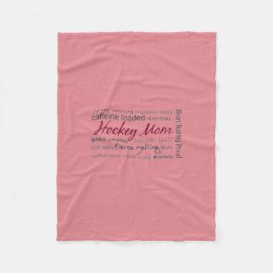 Hockey Mom - Collage Fleece Blanket
