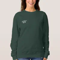 Zazzle Women's Monogram Embroidered Sweatshirt