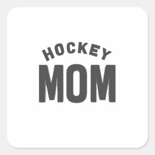 Hockey Mom Digital Art Design2 Square Sticker
