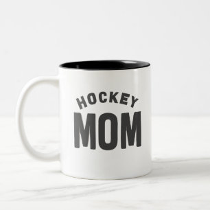 Hockey Mom Digital Art Design2 Two-Tone Coffee Mug