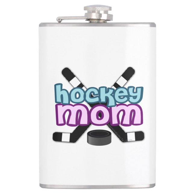 Hockey Mom Flask (Front)