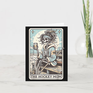 Hockey Mom Funny Skeleton Card