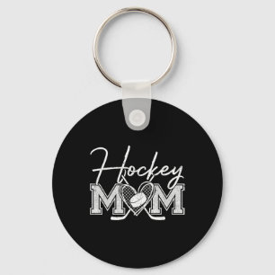 Hockey Mom Game Day Ice Hockey Mom Mother Keychain