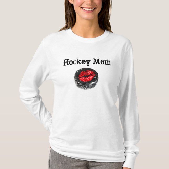 Hockey Mom Hoodie T-Shirt (Front)