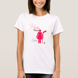 Hockey Mom Hot Pink T-Shirt