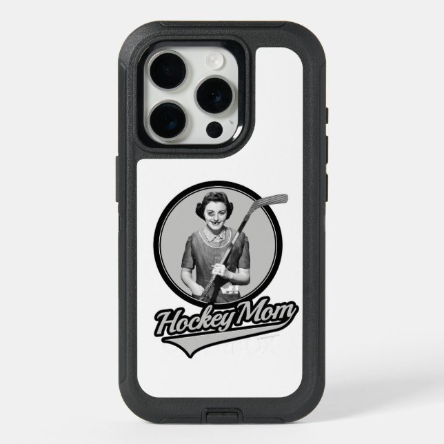 Hockey Mom iPhone 15 Pro Case (Back)
