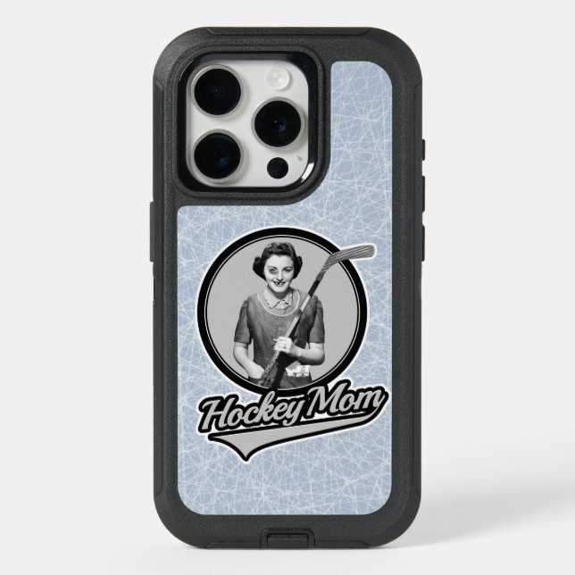 Hockey Mom iPhone 15 Pro Case (Back)