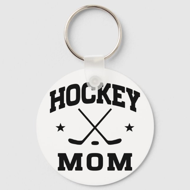 Hockey Mom Keychain (Front)