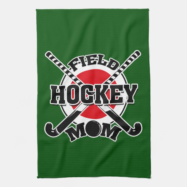 Hockey Mom Kitchen Towel (Vertical)