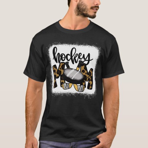 Hockey Mom Leopard Christmas T_Shirt