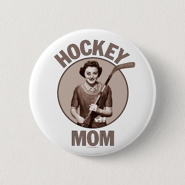 Hockey Mom light button (Front)