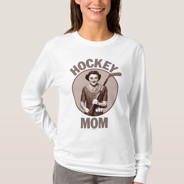 Hockey Mom light long sleeve shirt (Front)