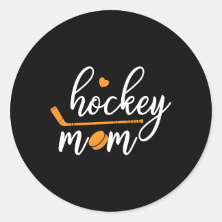 Hockey Mom Mother Mom Classic Round Sticker