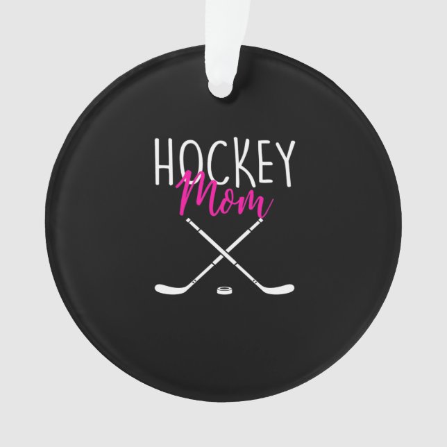 Hockey Mom Ornament (Front)