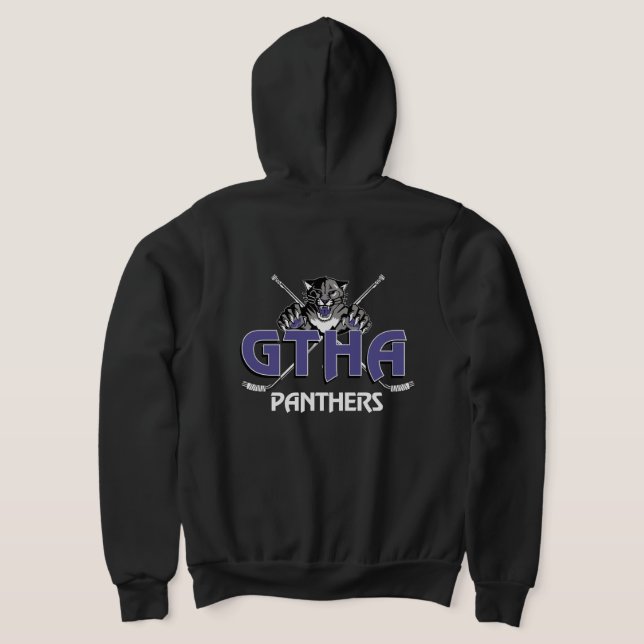 Hockey Mom Panthers  hockey logo Hoodie (Laydown Back)