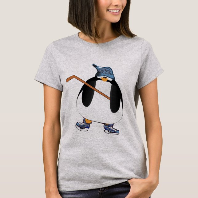 Hockey Mom Penguin T-Shirt (Front)