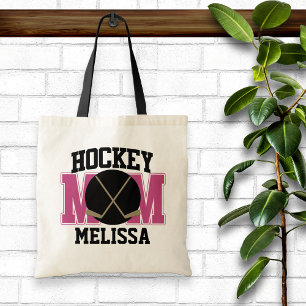 Hockey Mom Personalized Tote Bag