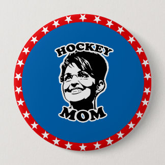 Hockey Mom Pinback Button