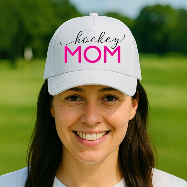 Hockey Mom Sporty Trucker Hat (Creator Uploaded)