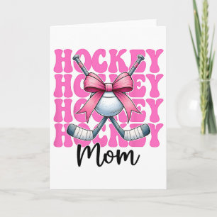 Hockey Mom Street Hockey Mom Mama Mother's Day Coq Card