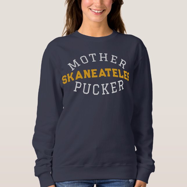 Hockey Mom Sweatshirt Mother Pucker Custom Team  (Front)
