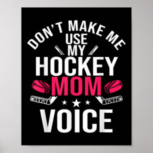 Hockey Mom Team Player Mother's Day Field Ice Game Poster