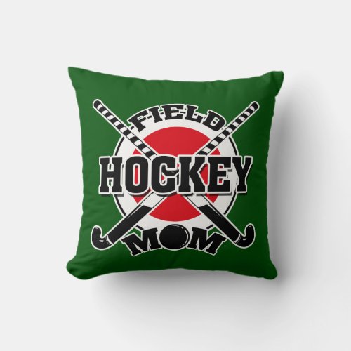 Hockey Mom Throw Pillow