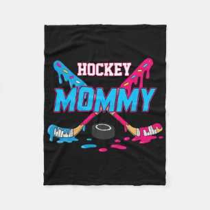 Hockey Mommy Hockey Ice Cream Drip Boys Ice Hockey Fleece Blanket